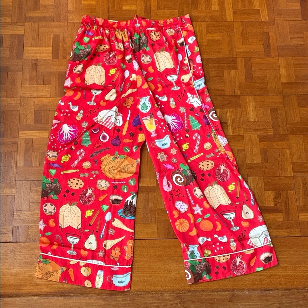New Karen Mabon Holiday Feast PJ set (size medium) - Picture 7 of 9